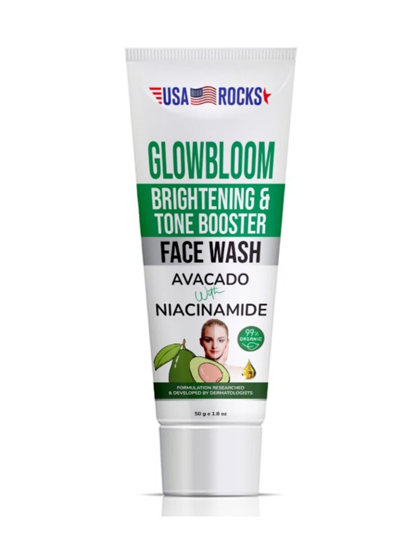 USA ROCKS Facewash - Avocado & Niacinamide - Image 1